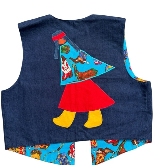 Rare Alfredo’s Wife multicolored boot vest size small - Picture 2 of 9